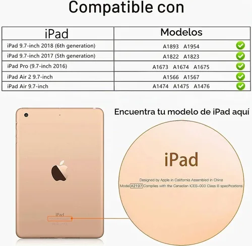 Vista 2 de BMOUO Funda para niños para iPad 9.7 2018/2017/iPad Air 2/1/Pro 9.7 - Protector de pantalla integrado con mango a prueba de golpes, funda