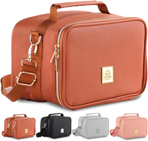 Vista 8 de Umami - Lonchera aislada para mujeres y hombres, lonchera pequeña Gris frío