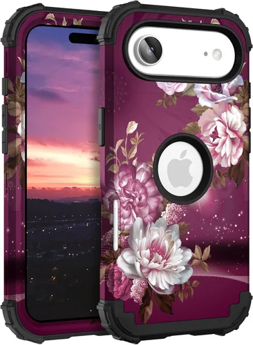 Vista 96 de Hocase Funda para iPhone SE 2022/2020, resistente a prueba de golpes, de plástico duro+goma de silicona, funda protectora híbrida para iPhone SE