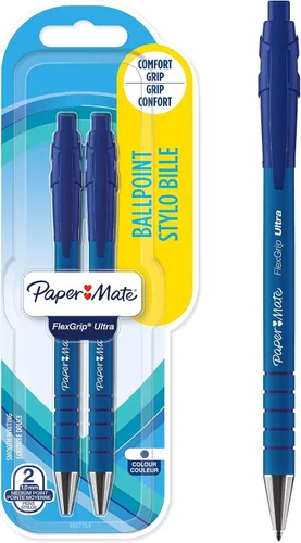 Vista 14 de Paper Mate Flexgrip Ultra RT - Bolígrafo retráctil (punta media, 1mm) paquete de de 2