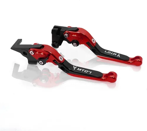 Vista 19 de Palancas de embrague de freno plegables ajustables para motocicleta para Yamaha MT-07 FZ-07 FZ07 MT07 2014 2023 Manijas de control delantero