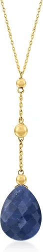 Vista 7 de Ross-Simons Precious Gemstone Y-Necklace in 14kt Yellow Gold