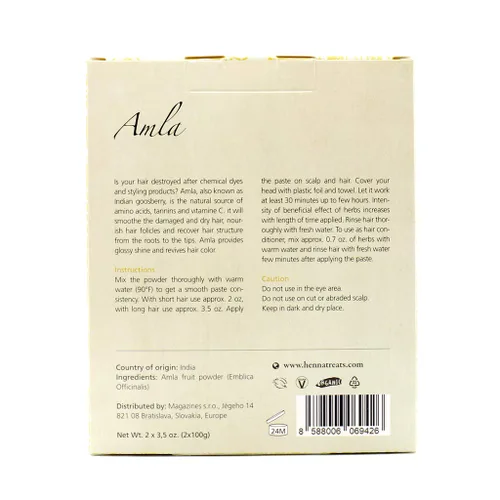 Vista 3 de Amla Polvo para el crecimiento del cabello - Orgánico fresco y puro - 7oz - Indian Natural Hair Care