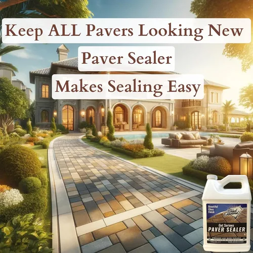 Vista 8 de GET SERIOUS Sellador para Adoquines Sellador para Adoquines de Concreto Súper Fuerte y Fijador de Arena Todo en Uno. Sellante de Aspecto Húmedo a
