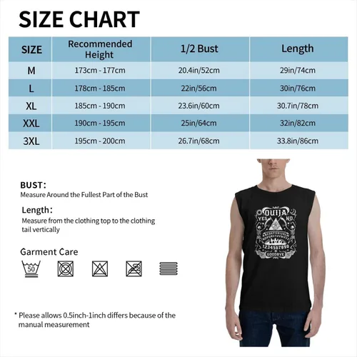 Vista 7 de Game Ouija Board Pattern Tank Tops Hombre Muscle T-Shirt Camiseta sin mangas Muscle Tee