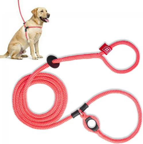 Vista 13 de Harness Lead Juego de arnés y correa para perro sin tirones, arnés antitirones para todas las razas y tamaños, diseño de cuerda acolchada de una
