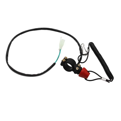 Vista 2 de Botón de interruptor Stop Kill de 43 cc, 47 cc, 49 cc, Mini Pit Pocket Rocket Quad Dirt Bike ATV (negro)