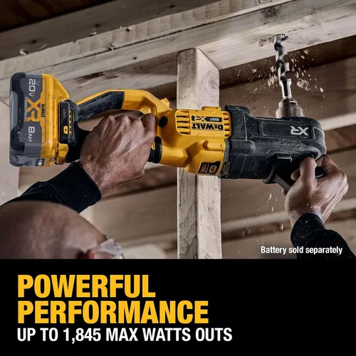 Vista 8 de DEWALT 20 V MAX* XR Taladro inalámbrico sin escobillas compacto de 1/2 pulg. para pernos y viguetas (solo herramienta) (DCD446B)