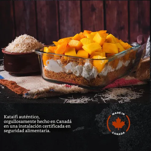 Vista 7 de Lushpantry Masa kataifi asada, (500 g-17.6 oz) picada para chocolate Dubai, Kunafa y Baklava, masa de fillo rallada Kataifi