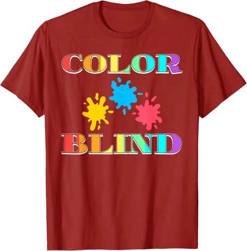 Vista 16 de Color Blind Camiseta Test Funny Glasses Visions