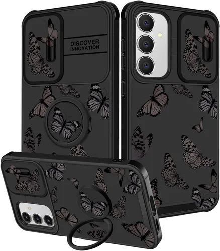 Vista 231 de Funermei para Samsung Galaxy Z Flip 4 Funda - Funda de Teléfono Bonita para Mujeres y Niñas con Mariposas Bonita Estética Femenina Diseño