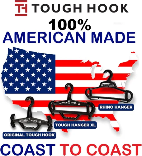 Vista 3 de Tough Hook – Gancho resistente capacidad de carga de 150 libras / 68 Kg. Negro Estándar