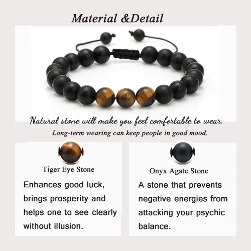 Vista 6 de Pulsera de regalos para hombres para papá hijo mi hombre novio marido hermano nieto abuelo papá bonus sobrino tío cumpleaños día del padre