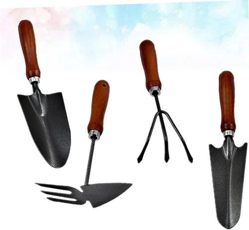 Vista 9 de VICASKY 1set Mini Iron Garden Tools Set Thicken Stoving Varnish Shovels for Planting Weeding Cultivating Durable and Lightweight Gardening Tools for