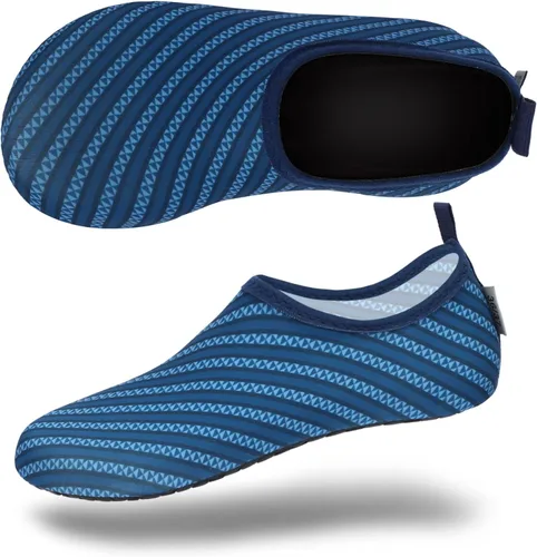 Vista 6 de VIFUUR - Zapatos para deportes acuáticos, calcetines acuáticos, de secado rápido, para yoga, con sensación de andar descalzo, sin cordones