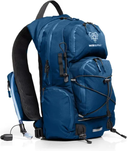 Vista 7 de Mochila de Hidratación Water Buffalo - Mochila de Senderismo Sherpa 22L con Vejiga de Agua - Mochila de Agua para Senderismo con Cremalleras