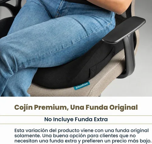 Vista 2 de Cojín para silla de oficina para espalda y coxis, almohada para aliviar el Cojín de asiento extra grande y cojín de alivio del dolor del coxis