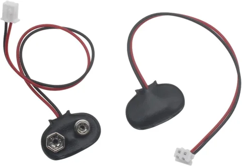 Vista 4 de 4 unids 9V Batería Snap a PH 2.0 Cable T Tipo 9V Clip de batería Conector con 5.9 in Cable de plomo