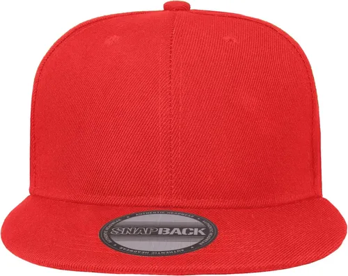 Vista 8 de Gorras Snapback Gelante para Hombres - Gorra de Béisbol con Visera Plana Ajustable - Liso en Blanco Ajustable Negro