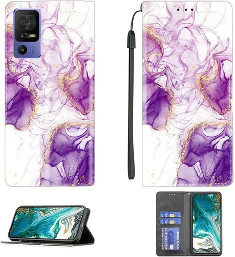 Vista 216 de Aroepurt Funda para UMIDIGI G1 Plus compatible con UMIDIGI G1 Plus Funda para teléfono Funda de piel sintética con función atril magnética CPT15