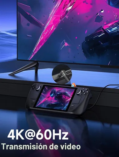 Vista 3 de JSAUX Paquete de 2 adaptadores USB C a USB C de 90 grados, adaptador tipo C de ángulo recto de 100W y 40Gbps para transferencia de datos para Steam