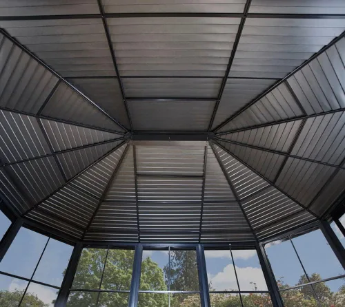 Vista 6 de Sojag Solarium Charleston al aire libre de 12' x 12' solarium al aire libre con mosquiteras