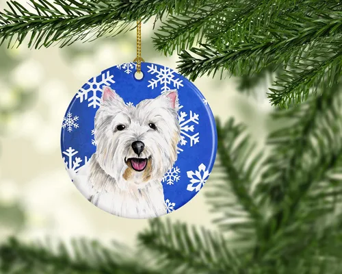 Vista 235 de Caroline's Treasures Cavalier Spaniel - Adorno de cerámica para colgar en el árbol de Navidad, para el hogar, Navidad, fiestas, regalo, 3 pulgadas