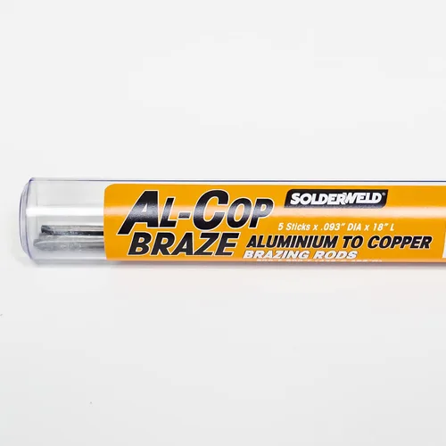 Vista 3 de Solderweld SW-ALCU5K Al-Cop Soldadura de aluminio a cobre varillas de soldadura 5 varillas de 18 pulgadas por paquete