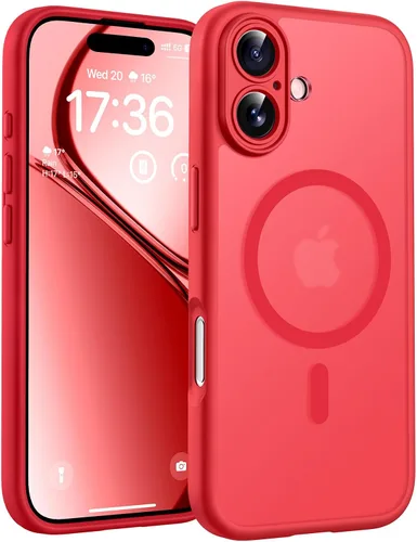 Vista 123 de TOCOL Funda para iPhone 11, compatible con Magsafe, protección completa de cámara, imanes integrados, protección contra caídas, funda translúcida