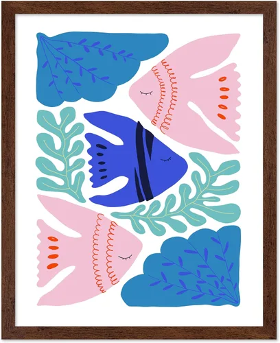 Vista 17 de Poster Master Fish Poster - Retro Aquatic Print - Marine Life Art - Groovy Fish Design - Abstract Artwork - Chic Boho Decor - Sea Design - Ocean or