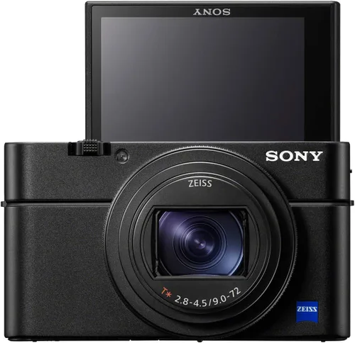 Vista 3 de Sony RX100 VII - Cámara compacta premium con sensor CMOS apilado tipo 1.0 (DSCRX100M7) 0.945-7.874 in F/2.8-4.5 Zeiss, 20fps Af y Ae, 4K, Xga Evf