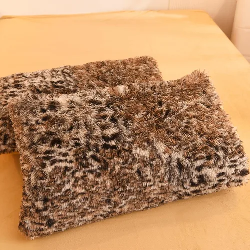 Vista 7 de Mengersi Funda de edredón con estampado de leopardo, tamaño individual, funda de edredón de piel sintética lanuda y esponjosa, funda de edredón