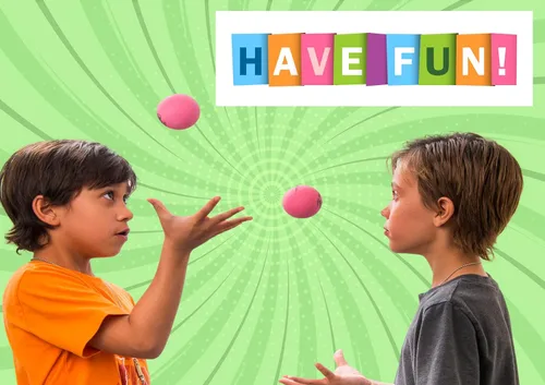 Vista 2 de JA-RU Hi Bounce Pinky Ball (24 bolas) – Pelotas hinchables de goma rosa sólida para niños, juguetes de parque al aire libre, juguete para aliviar
