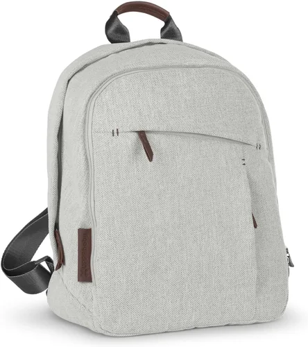 Vista 14 de UPPAbaby Mochila cambiador - Bolsillo para botella y portátil, funda para carrito - Ada Ada-sand Melange Cuero Castaño