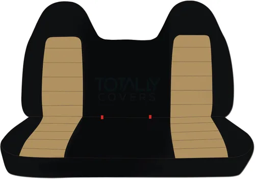Vista 21 de Totally Covers Compatible con Ford F-150 F-250 F-350 1992-1998 Fundas de Asientos de Camión de Dos Tonos (Banco Sólido Delantero/Trasero) con/sin