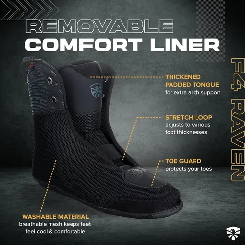 Vista 4 de Flying Eagle F4 Raven Freeskate - Patines en línea para adultos hombres, patines en línea de velocidad para hombres, patines en línea para hombres