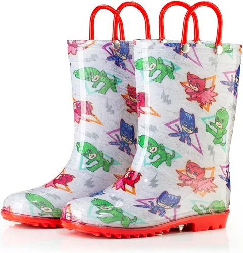 Vista 2 de PJ Masks Botas de lluvia de PVC con asas impermeables y fáciles de poner tallas