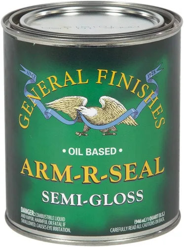 Vista 6 de General Finishes Arm-R-Seal Capa protectora a base de aceite, 1 cuarto de galón, brillante