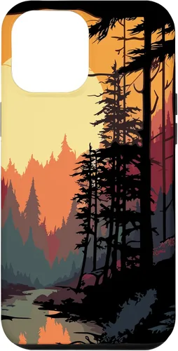 Vista 6 de Funda para iPhone 14 Forest And Nature Pine Tree Sun para mujeres y hombres