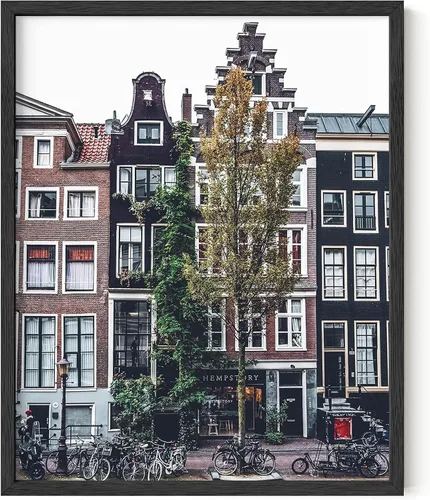 Vista 13 de HAUS AND HUES Pósteres de ciudad vintage con estampado de Ámsterdam, impresión retro vintage, carteles de viaje, arte de viajes, arte de los Países