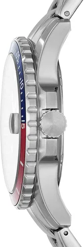 Vista 2 de Fossil - Reloj de cuarzo y acero inoxidable casual FB-01 inspirado en el buceo para hombre