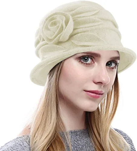 Vista 2 de Janey&Rubbins Sombrero de pescador de invierno con fieltro de lana para mujer