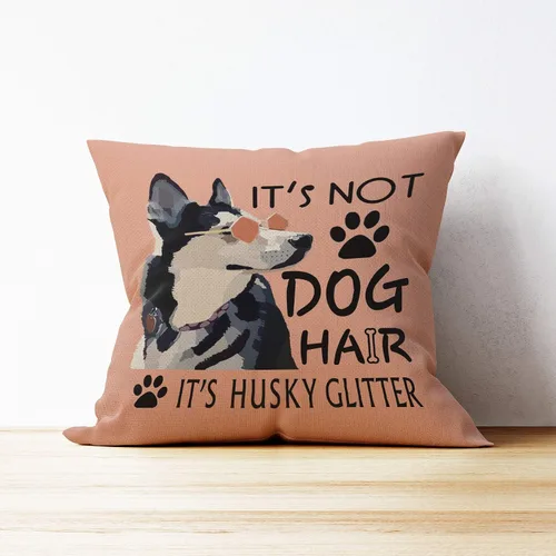 Vista 3 de Mancheng-zi Fundas de almohada Husky de 18 x 18 pulgadas, regalos de husky siberiano para amantes