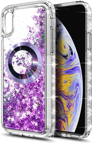 Vista 2 de NGB Supremacy Funda magnética para iPhone XR [compatible con Magsafe] con [protector de pantalla de vidrio templado/cordón para la muñeca], bonita