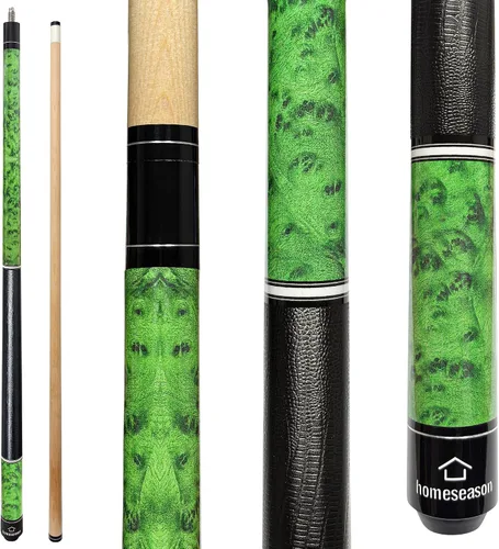 Vista 10 de HomeSeason 58 inch Pool Cue Stick 13mm Tip Billiard Cue Sticks, Perfect for Precision Play, Low Deflection Pool Cue for Enhanced Accuracy