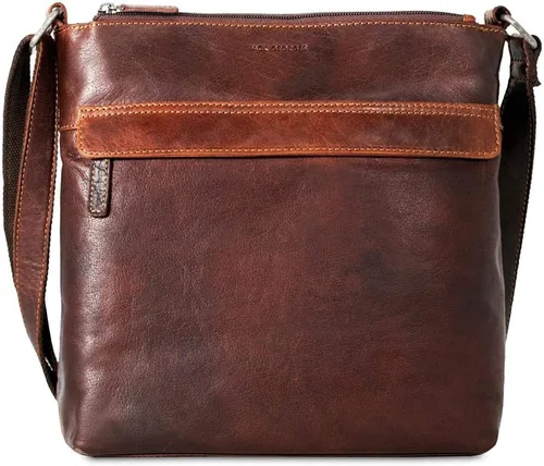 Vista 2 de Voyager - Bolso cruzado con cremallera #7832, Marrón, Voyager 7832