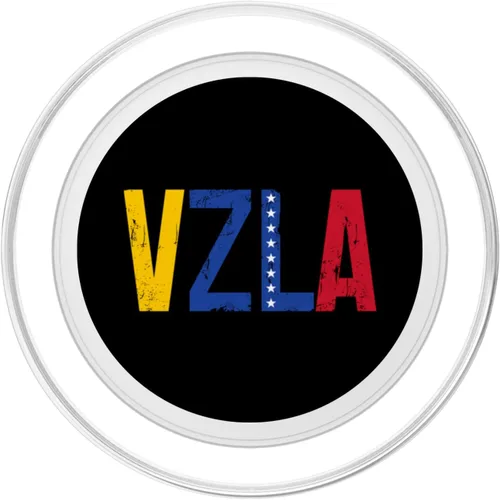 Vista 2 de Venezuela VZLA Vintage Pride Bandera Venezolana PopSockets MagSafe PopGrip para iPhone