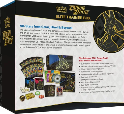 Vista 4 de Pokemon TCG: Caja de Entrenador Élite Crown Zenith