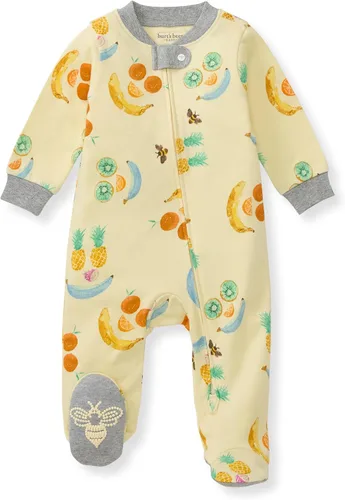 Vista 90 de Burt's Bees Baby - Pijama de una pieza para bebé, mameluco para dormir y jugar, algodón 100% orgánico, cremallera frontal