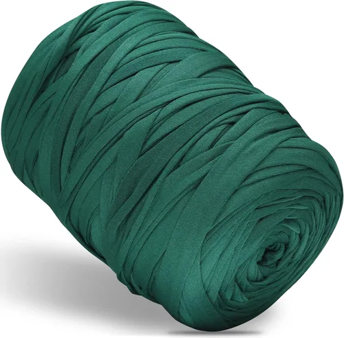 Vista 19 de 400g de hilo de tela elástica para tejer con ganchillo para DIY, 119 metros de hilo de espagueti grueso para tejer para proyectos de bolso, cesta